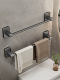 Adhesive towel rack – No drilling required – Bathroom