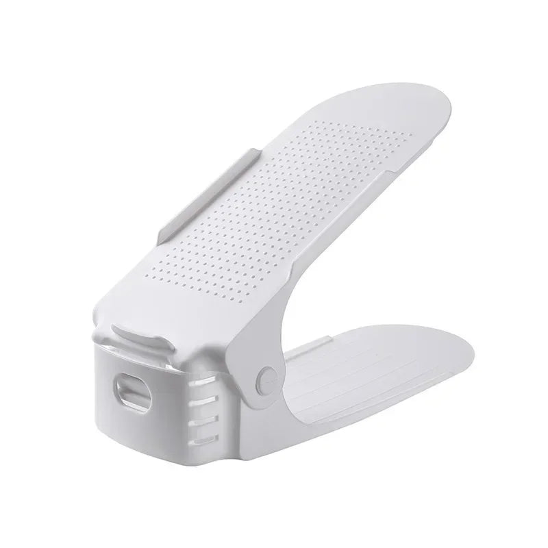 Lot de 10 Empileurs de Chaussures Ajustables Double Niveau