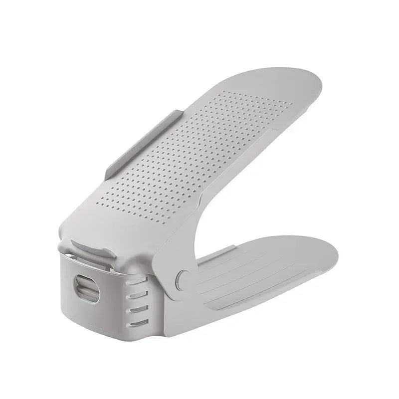 Lot de 10 Empileurs de Chaussures Ajustables Double Niveau